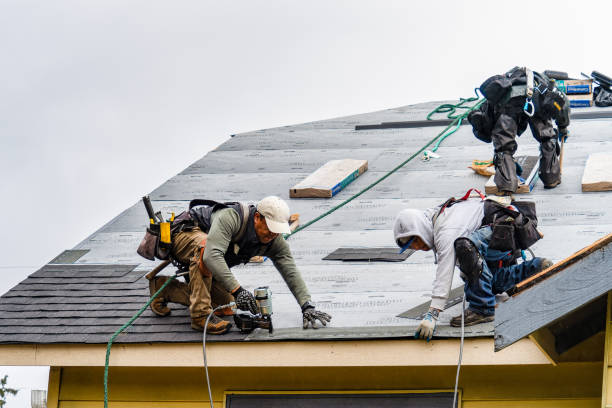 Professional Gutter Installation technician working in Ellsworth, KS